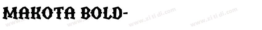 Makota Bold字体转换